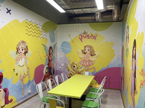 Друк на банері для інтер'єру кімнати для дівчаток